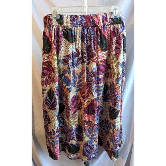 NWT WESTPORT Floral Hawaiian Palm Skirt Tropical Flowy Side Tie Size 1X - Picture 8 of 8